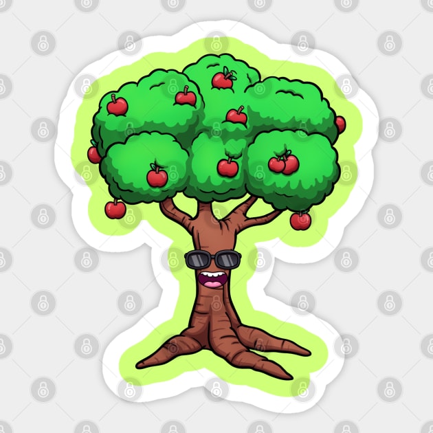 Cool Apple Tree Sticker by TheMaskedTooner